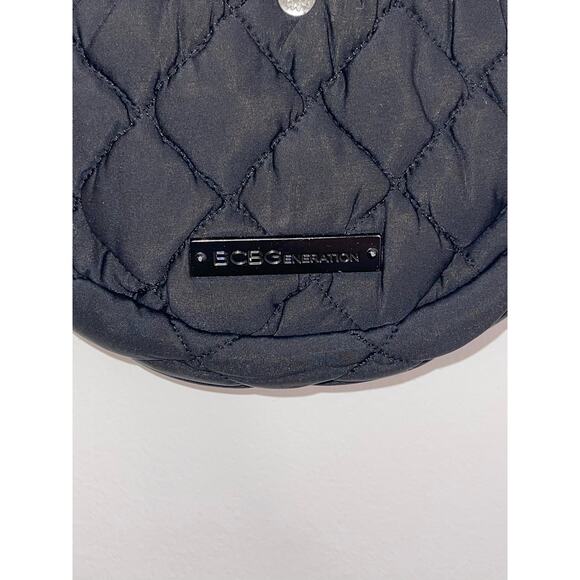 BCBGENERATION Black Quilted Chain Shoulder Strap Women's Handbag Bag - Picture 2 of 12